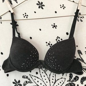 Aerie Katie cotton lightlylined underwire stud bra